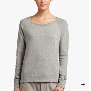 James Perse Gray Pullover Crew Neck Sweatshirt